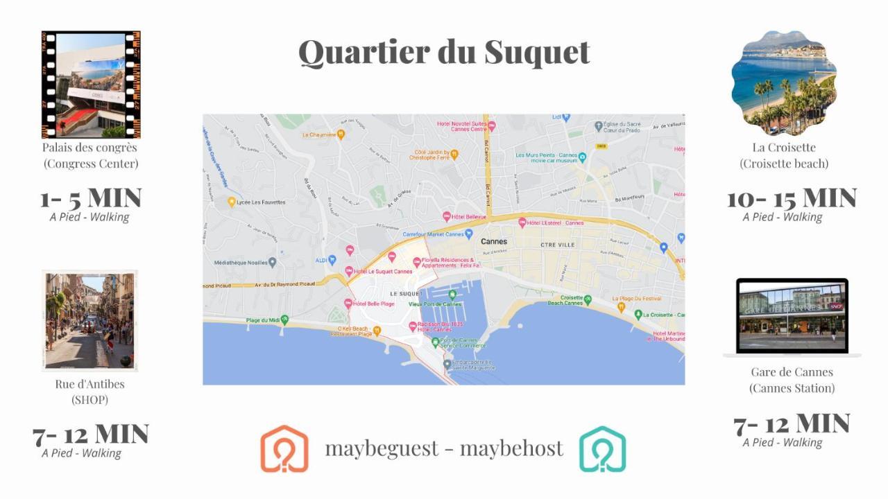 C001-Beau Studio Neuf Situe Au Centre Cannes Exteriör bild