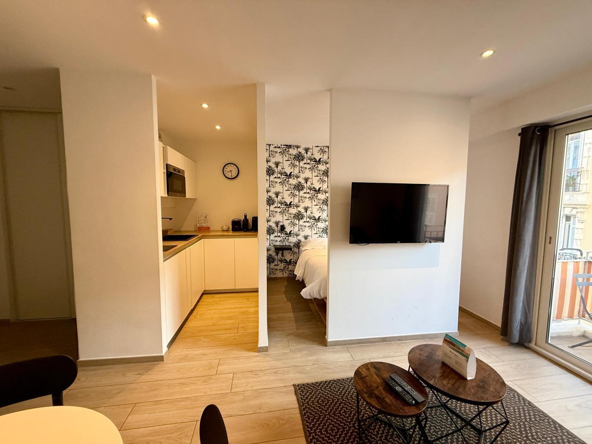 C001-Beau Studio Neuf Situe Au Centre Cannes Exteriör bild